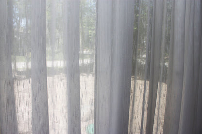 Close-up of Lugano sheer fabric texture