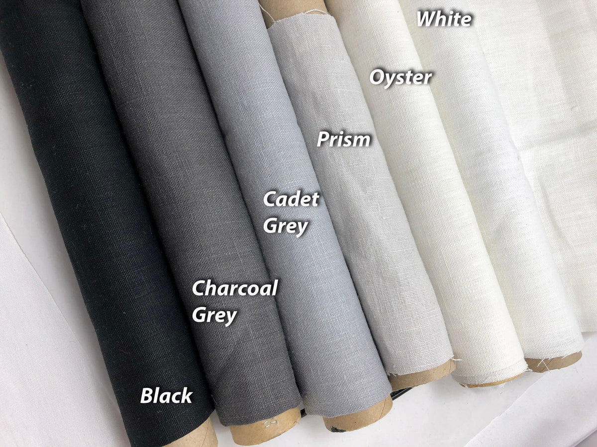 Tuscany linen colour range for the custom Roman shade