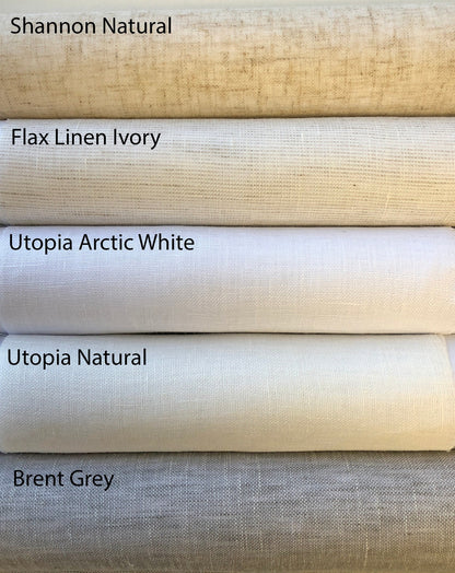 Linen fabric colour options