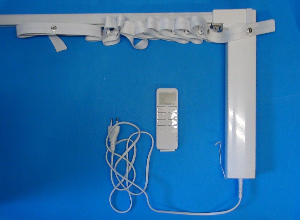 Custom motorized S-fold ripple fold drapery track silent