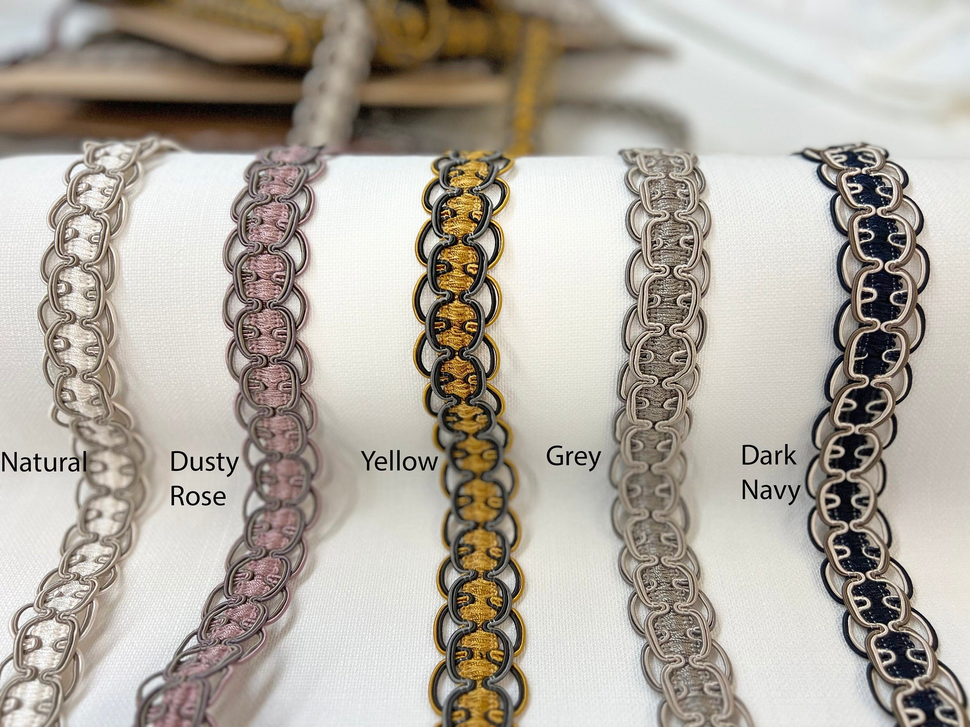 Decorative stripe gimp sewing trim by the yard