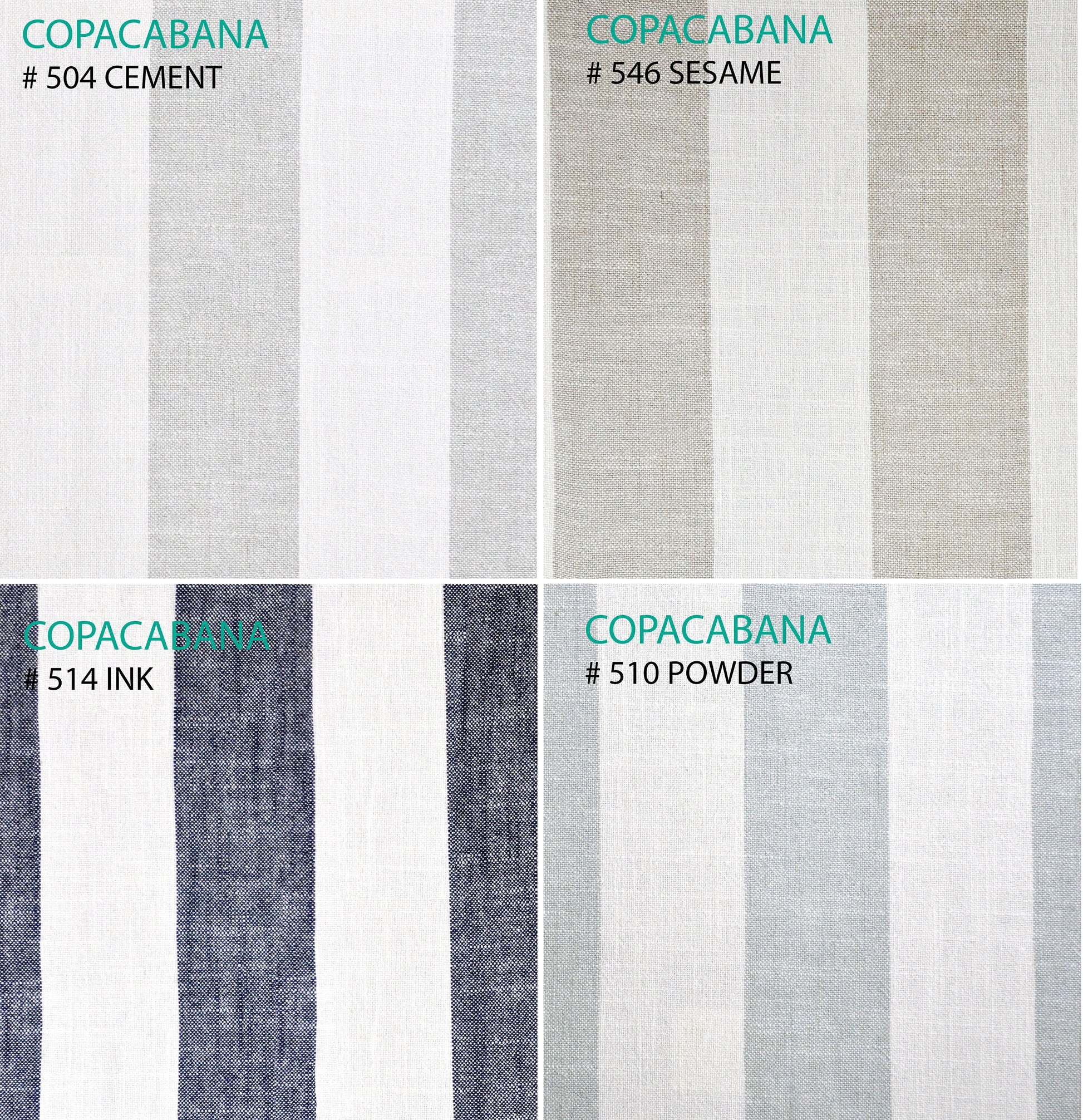 Copacabana Maxwell linen Roman shade detail — soft relaxed fold, handmade in Toronto