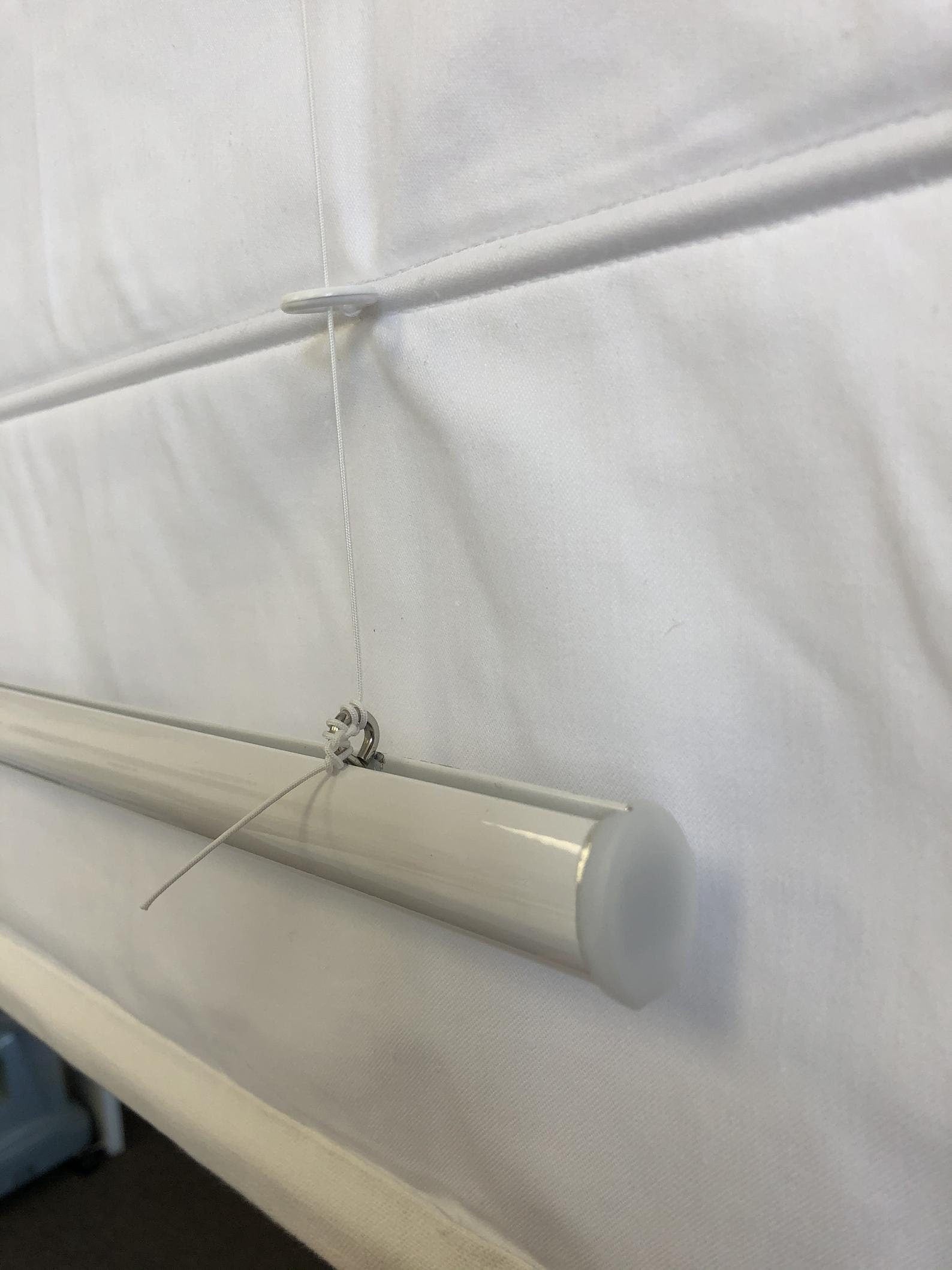 Palmyra relaxed roman shade — Palmyra 100% linen, handmade in Toronto