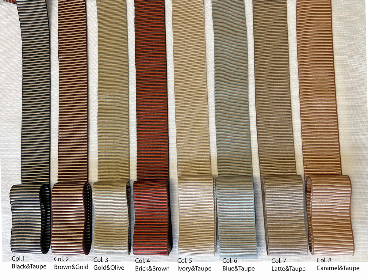 Velour Greek Key tape trim CE-57, 2 inch wide woven border