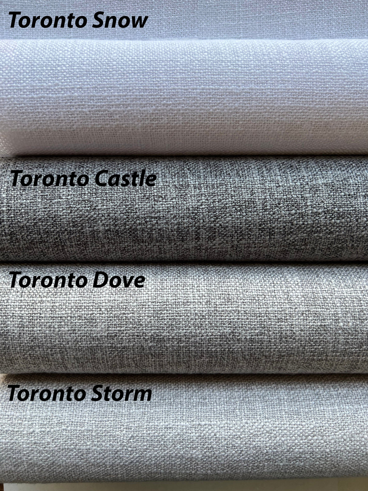 Toronto European relaxed Roman shade styled interior