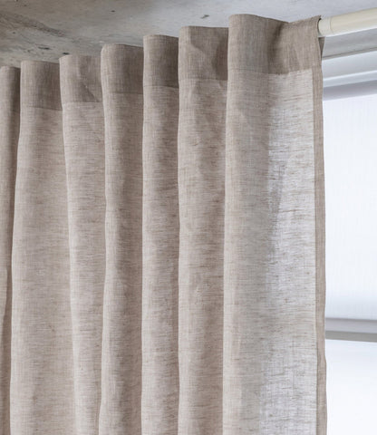 Hidden tab top header, clean tailored pleats — LOGANOVA