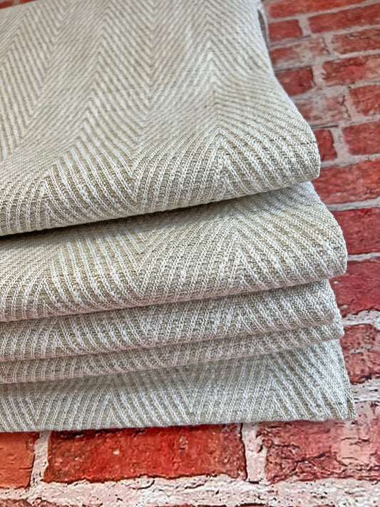 Corrie relaxed roman shade — Corrie faux linen, handmade in Toronto