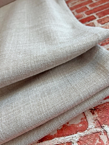 Toronto faux linen Roman shade close-up of fabric texture