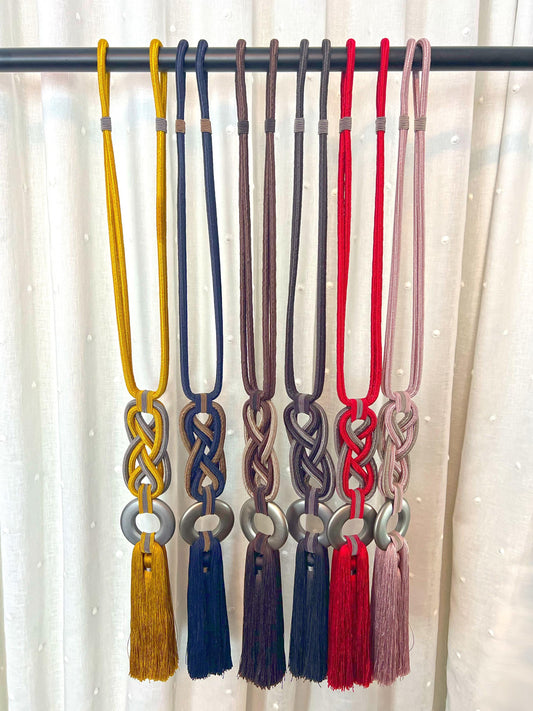 Handcrafted decorative tiebacks with tassels curtain holdbacks