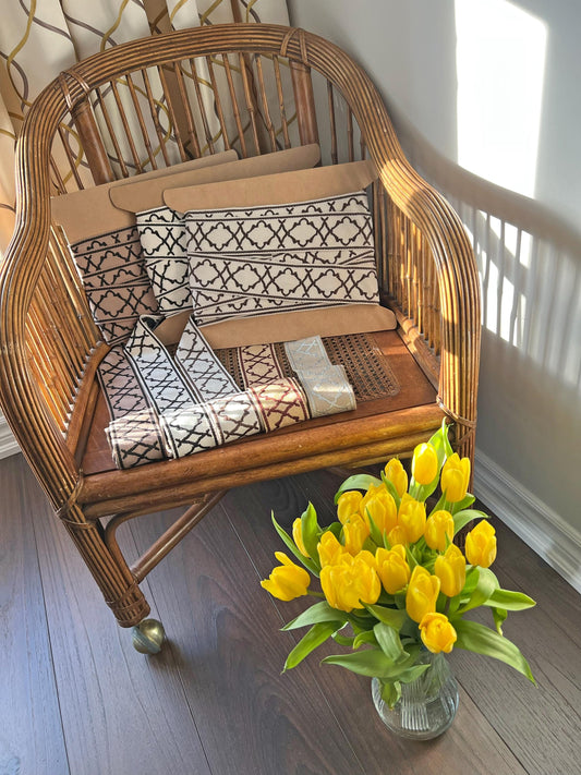 Moroccan jacquard trim by the yard for upholstery and drapery