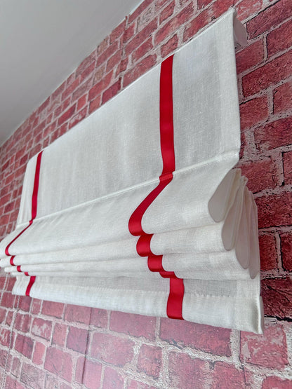 Roman shade mounting and chain control options