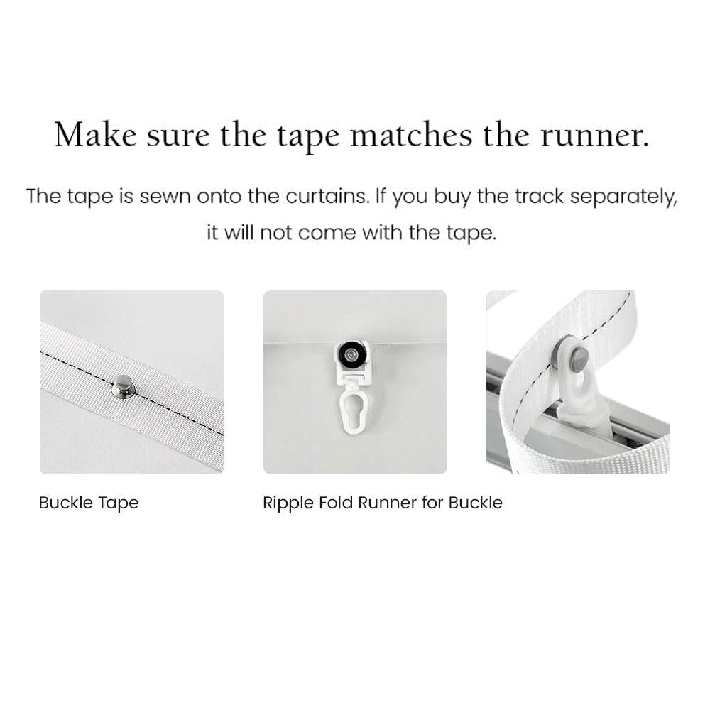 Ripple fold track finishes