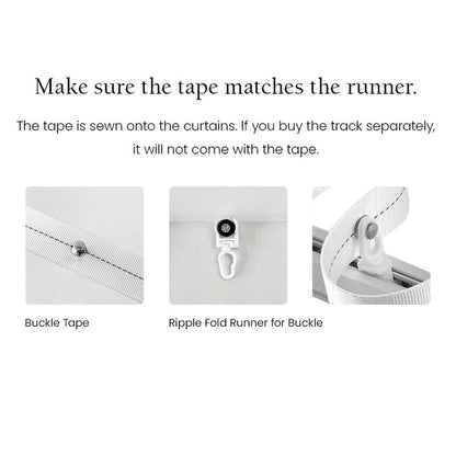 Ripple fold track finishes