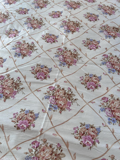 Tessa bedding set corner detail showing stitching