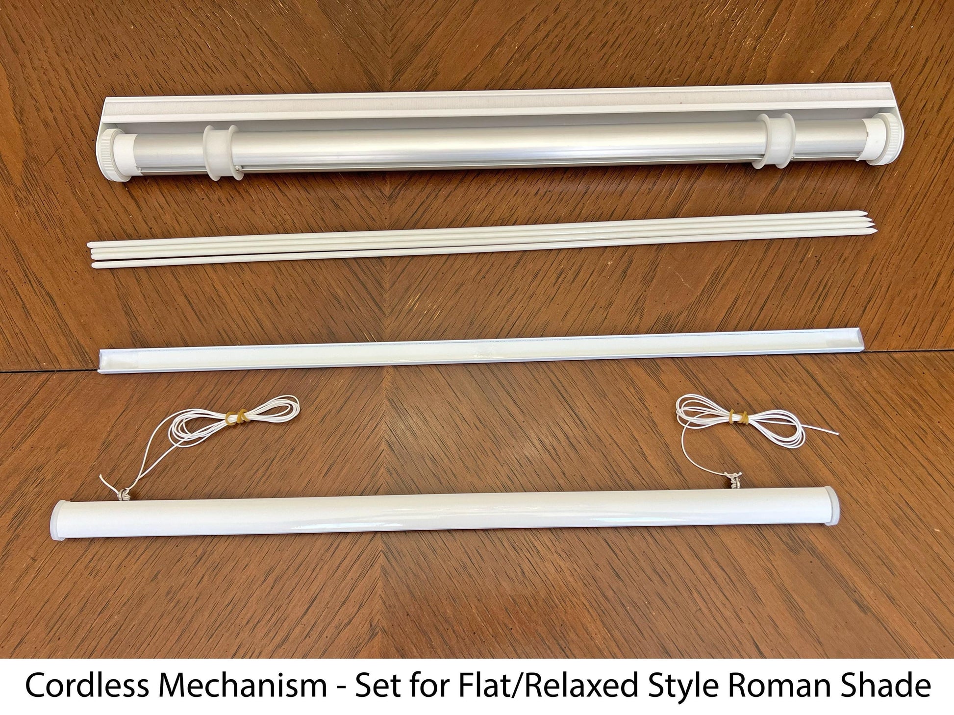 Cordless Roman shade mechanism installation detail