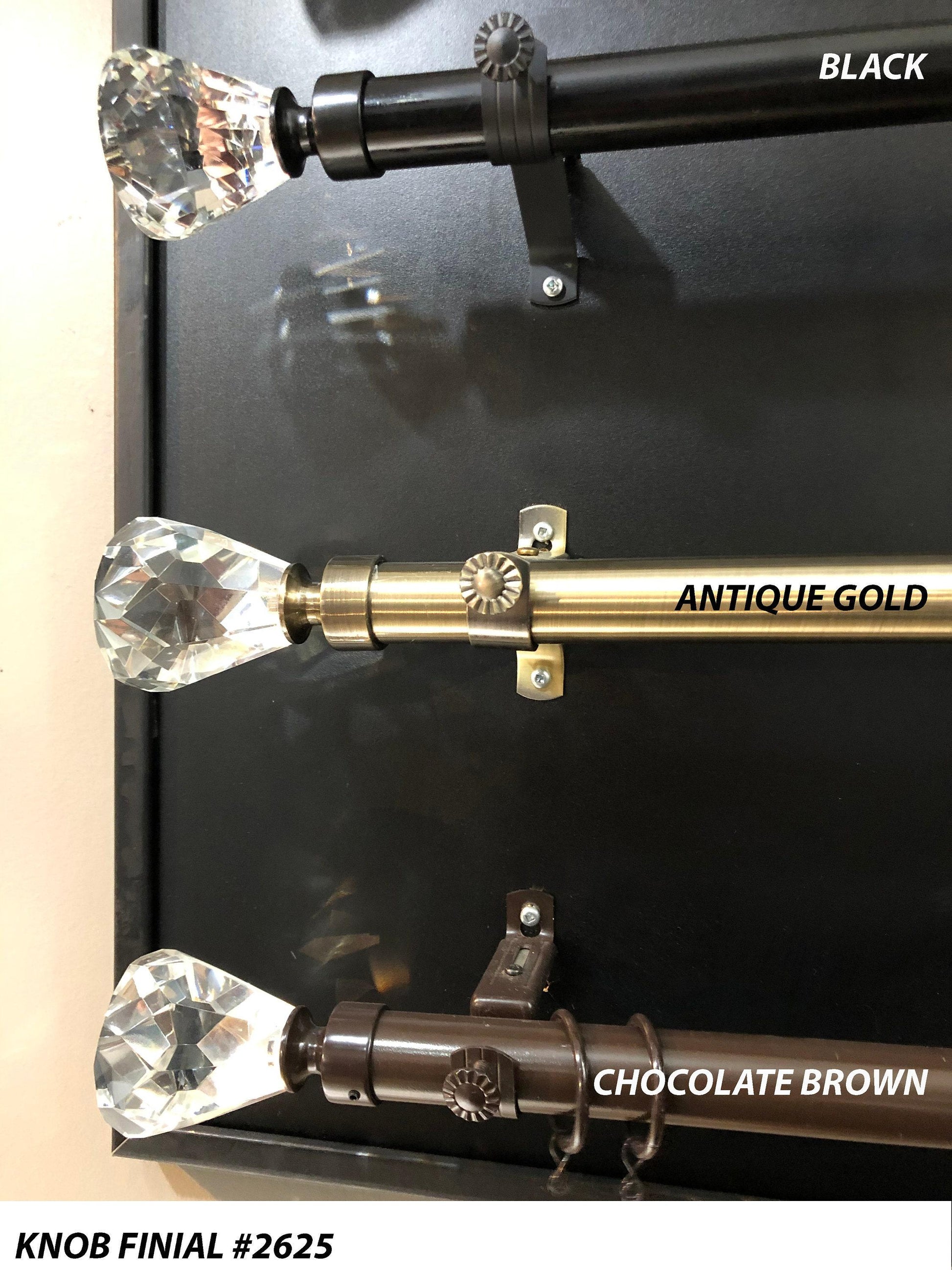 28mm rod set — finish options