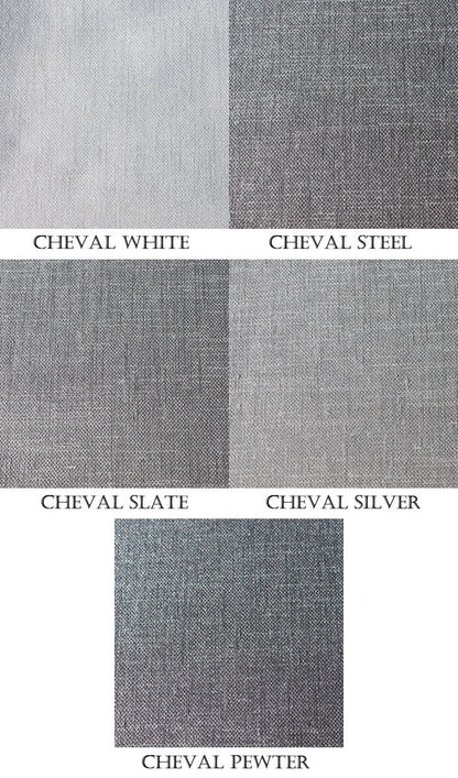 Drapery panel folds falling to the floor