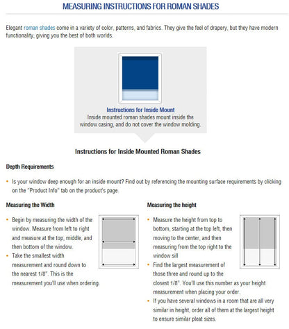 How to measure for a custom Roman shade