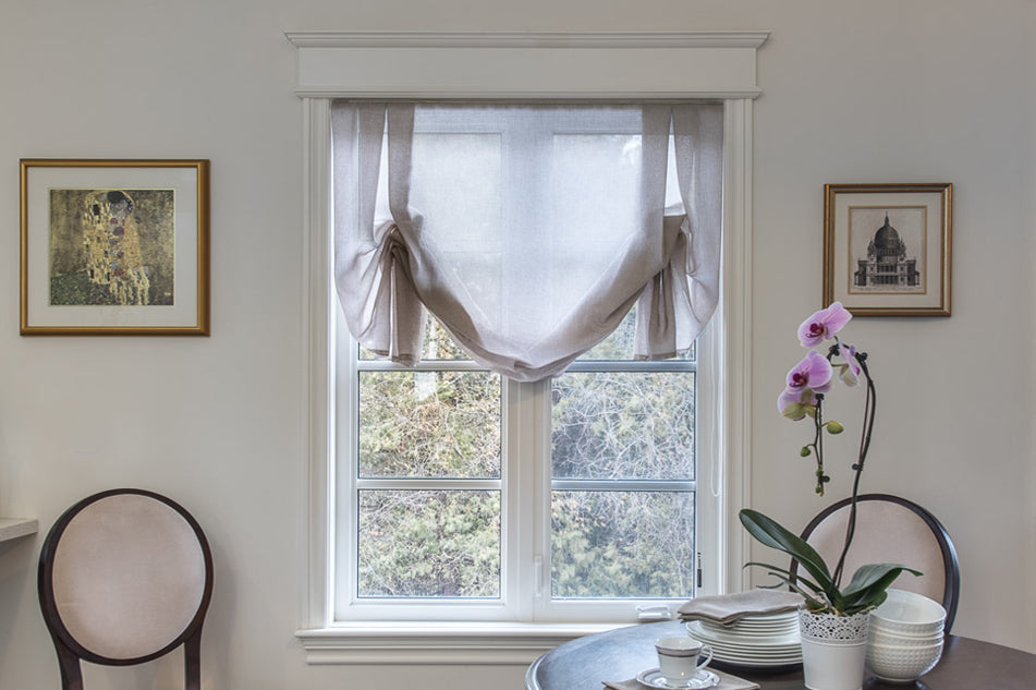 Lucky Earth London Sheer Roman Shade — Custom Size