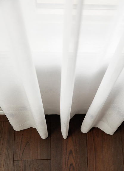Lucky Pleat Sheer Drapery Panel — Custom Size