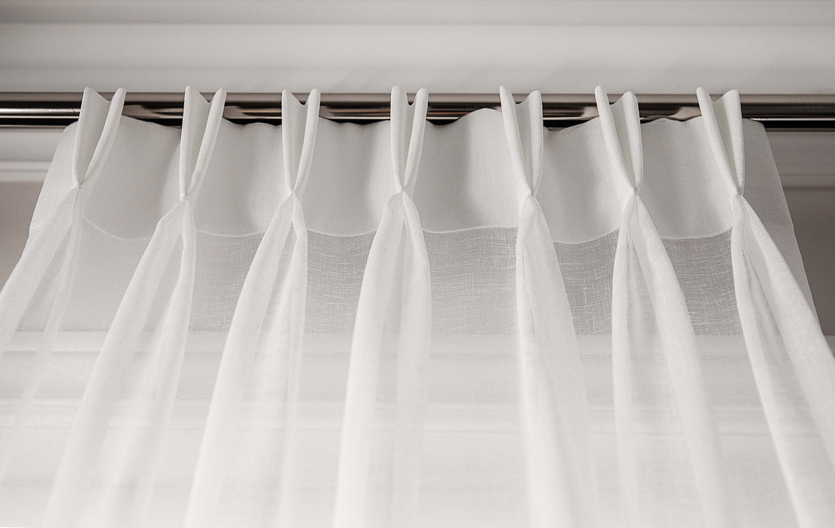 Lucky Pleat Sheer Drapery Panel — Custom Size