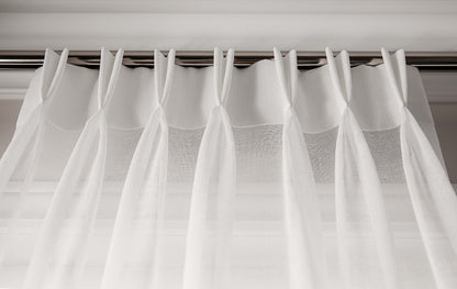 Lucky Pleat Sheer Drapery Panel — Custom Size