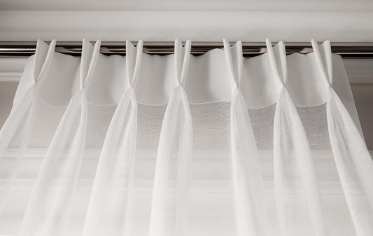 Lucky Pleat Sheer Drapery Panel — Custom Size