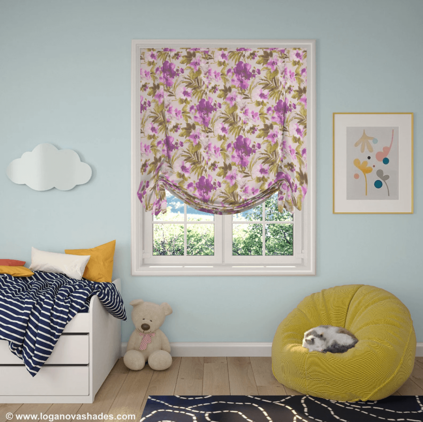 Modesto London Roman Shade — Custom Size