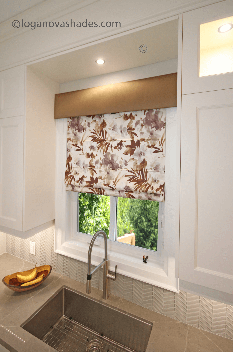 Modesto Flat Roman Shade — Custom Size