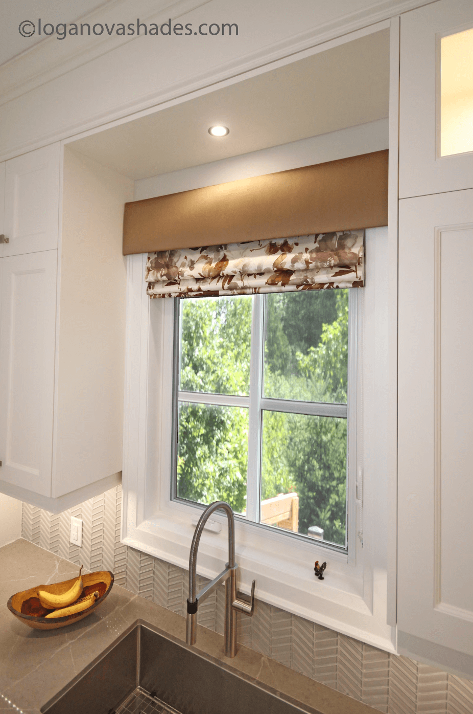 Modesto Flat Roman Shade — Custom Size