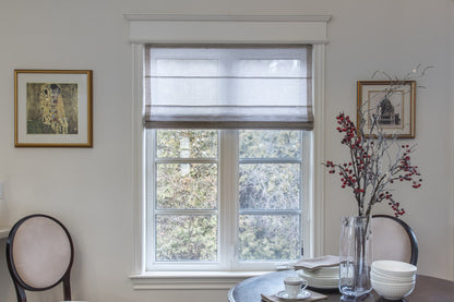 Lucky Earth Flat Sheer Roman Shade — Custom Size