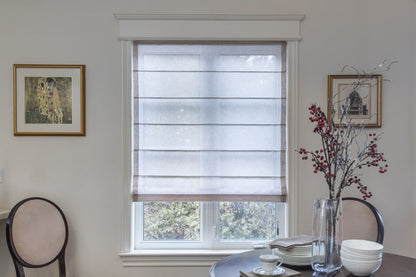 Lucky Earth Flat Sheer Roman Shade — Custom Size