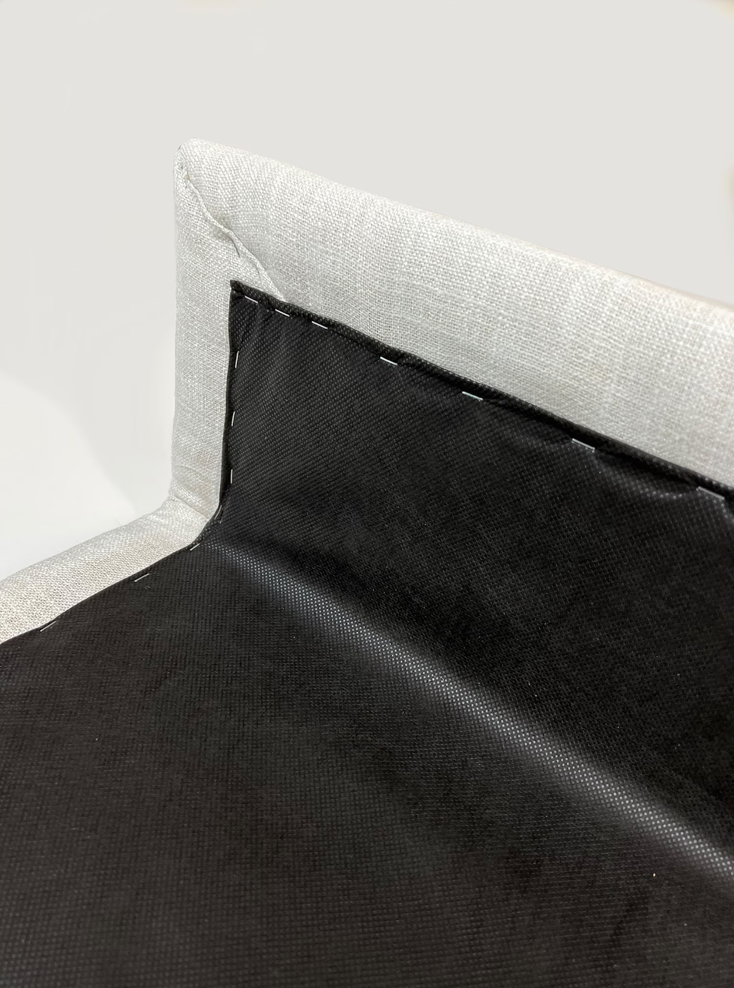 Swedish Linen Check Pelmet — Valance Box, Custom Size