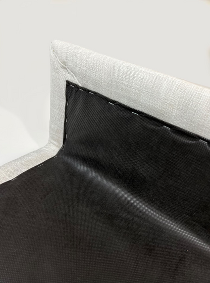 Swedish Linen Check Pelmet — Valance Box, Custom Size