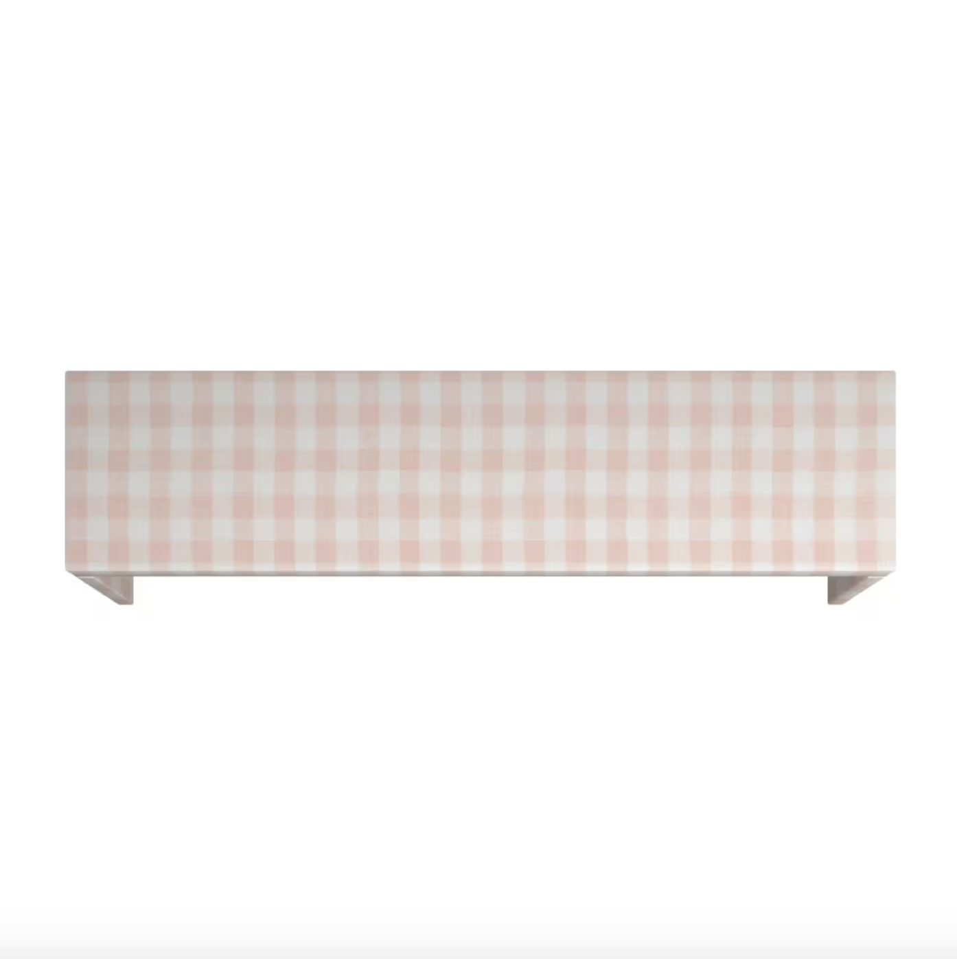 Swedish Linen Check Pelmet — Valance Box, Custom Size