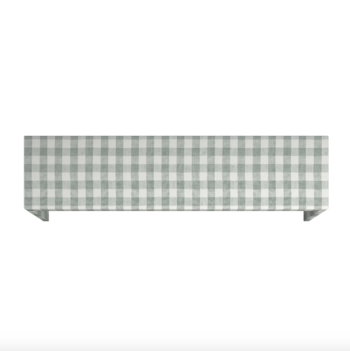 Swedish Linen Check Pelmet — Valance Box, Custom Size
