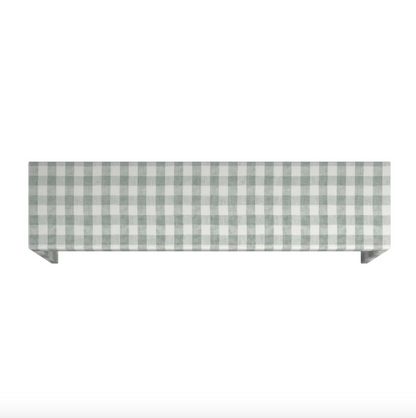 Swedish Linen Check Pelmet — Valance Box, Custom Size