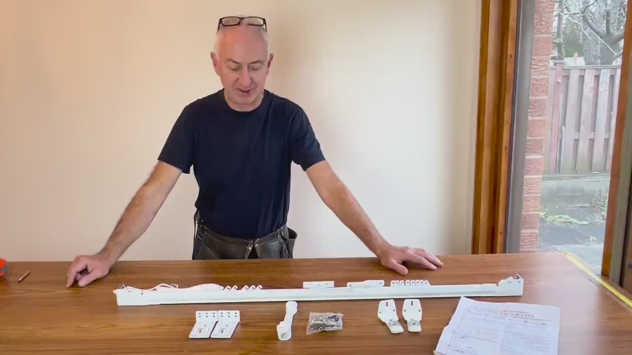 Heavy duty traverse rod set — cord draw operation demo