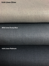 Relaxed Irish Linen- 100% linen shades, heavy weight textured linen fabric, opaque
