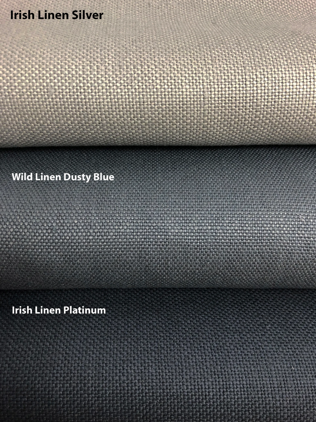 Irish Linen Relaxed Roman Shade — 100% Linen, Custom Size