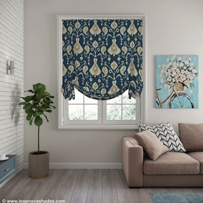 Vista European Relaxed Roman Shade — Custom Size