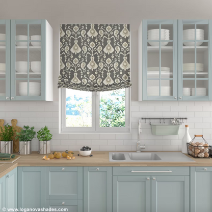 Vista European Relaxed Roman Shade — Custom Size