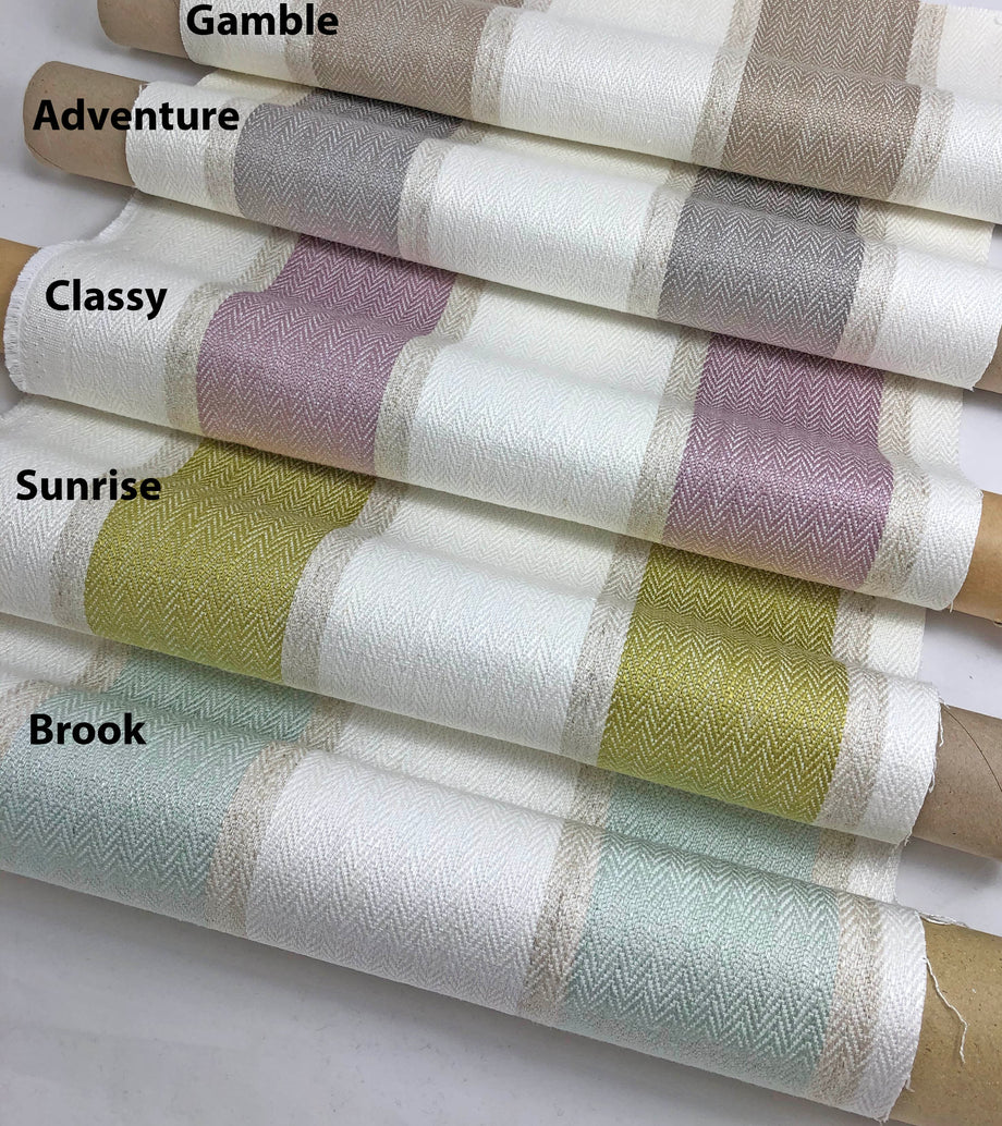 Custom Tulip Roman Shade "Chamberlain" LOGANOVA Shades