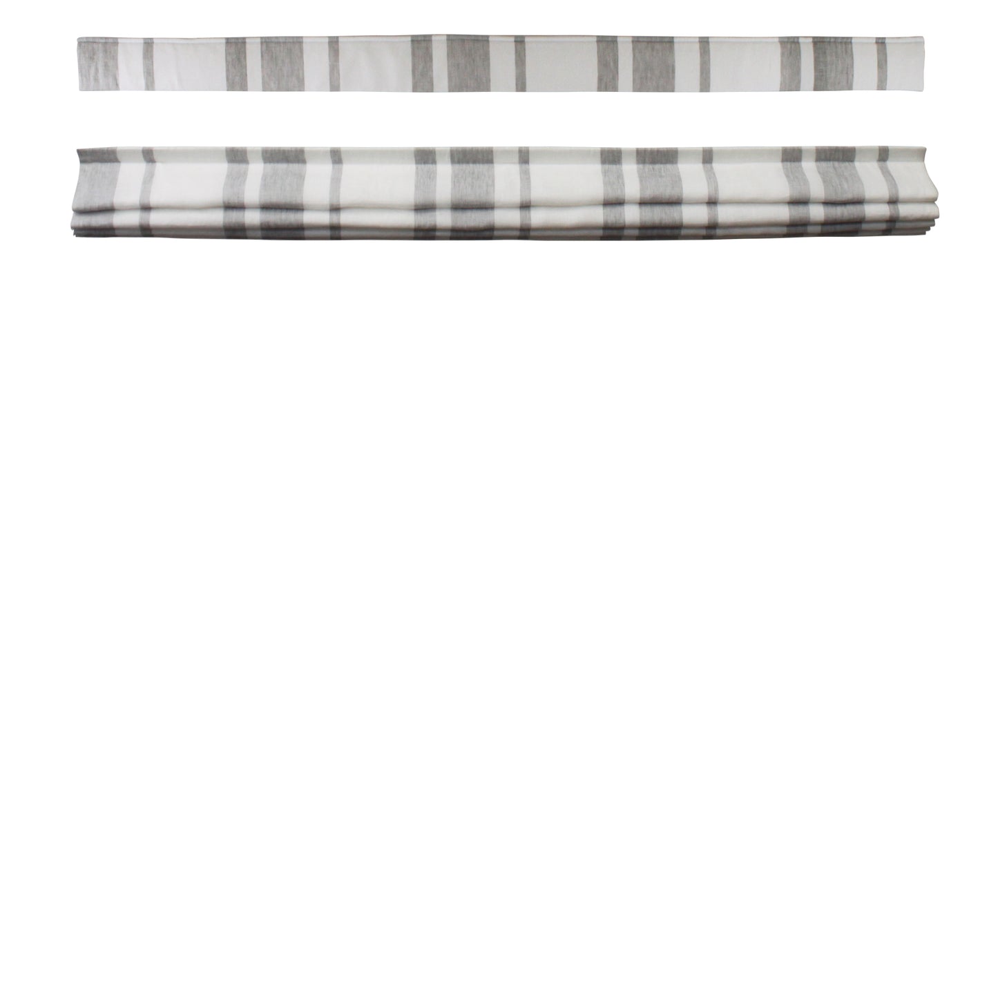 GOTHIC GREY STRIPED TOP DOWN BOTTOM UP ROMAN SHADE