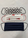 Face Mask Pleated with Two Layers of 100% Cotton Fabric. Patterned.