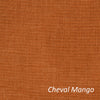 Custom Chevalle Range Red Border Relaxed Roman Shade