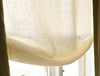 European Relaxed Sheer Roman Shade (100% sheer linen), with chain mechanism, Custom Roman Shades, Window treatments