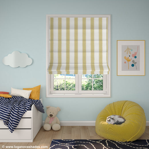 Custom Cascade Roman Shade 