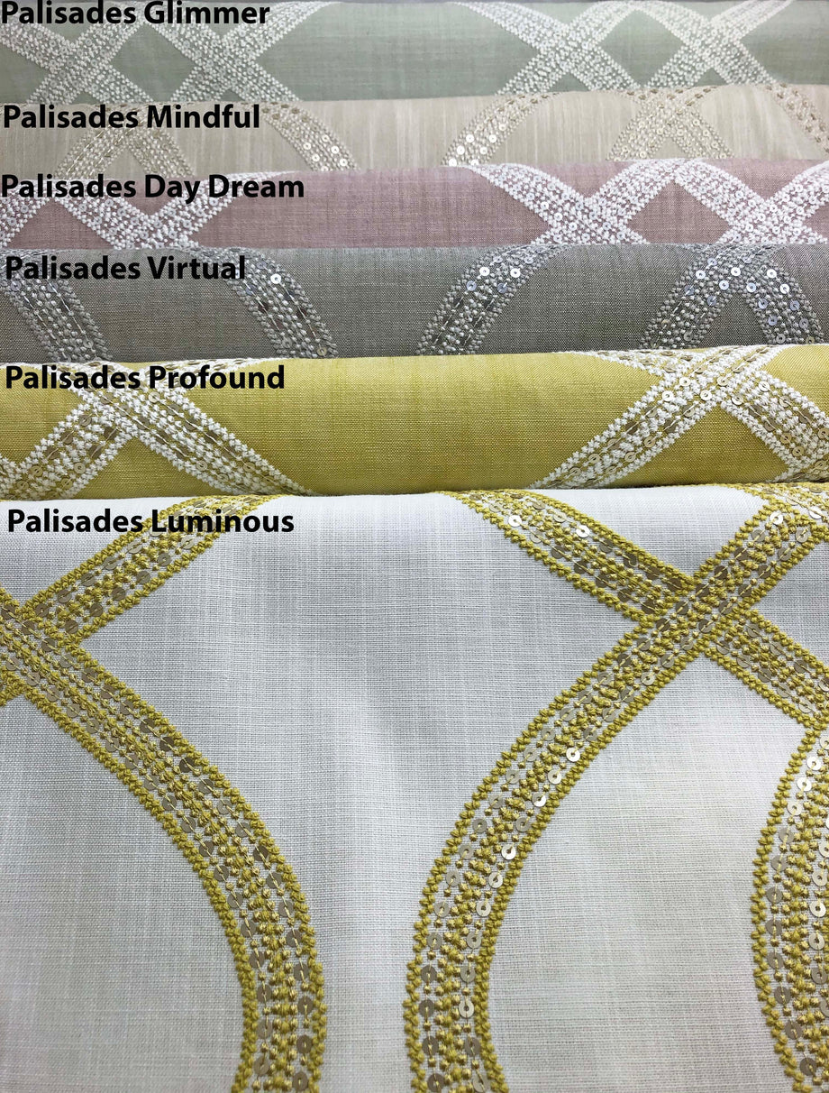 Custom Tulip Roman Shade "Palisades" LOGANOVA Shades