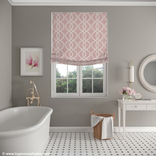 Custom Relaxed Roman Shade 